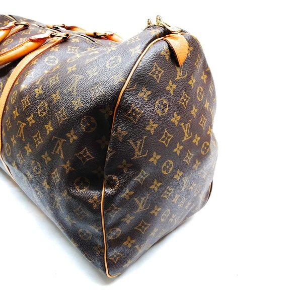 Authentic Louis Vuitton LV Boston Bag Keepall 60 Brown Monogram mn468-120825 - Picture 3 of 9